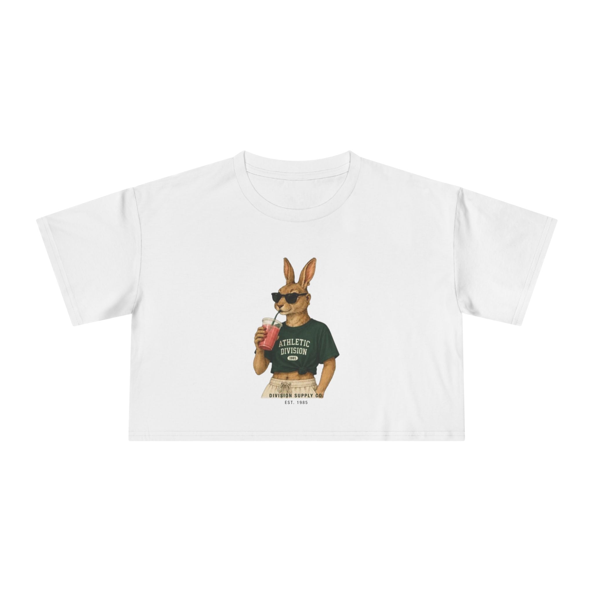 Bunny Athletic Crop Tee — Rabbit Division Supply Co
