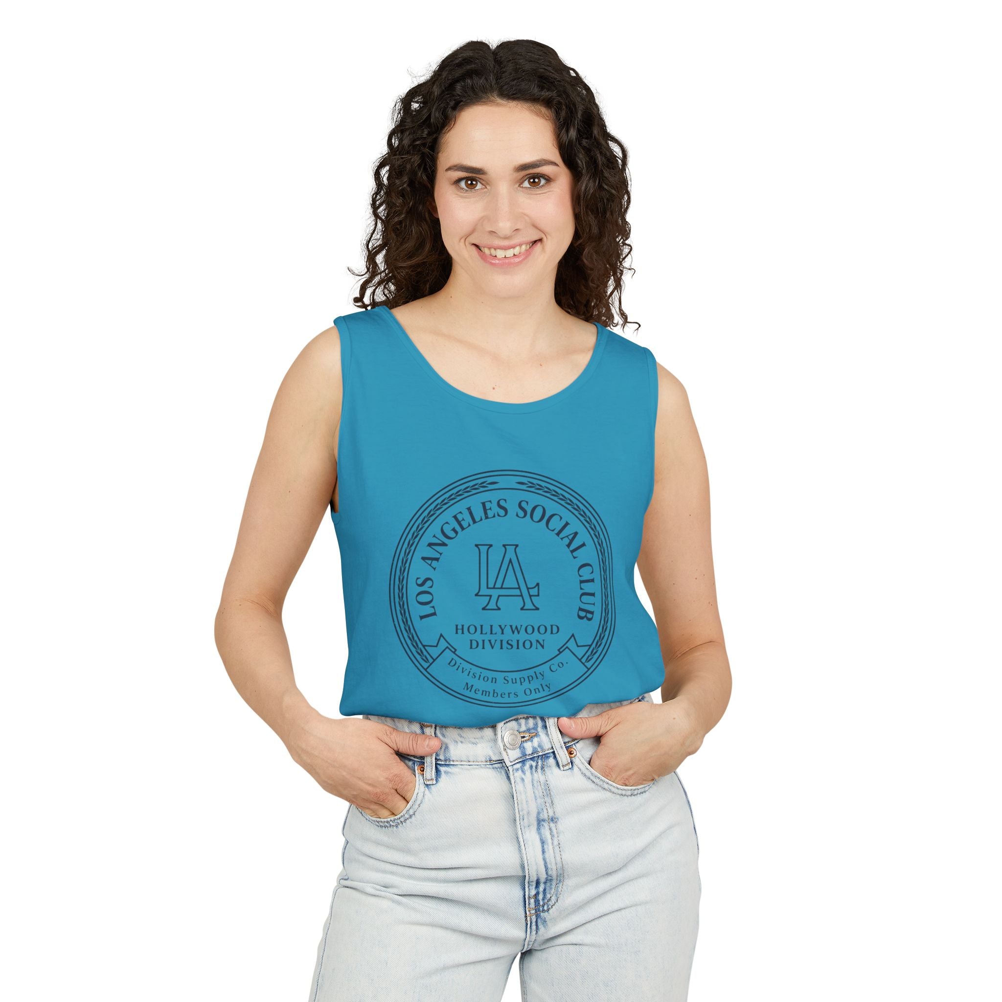 Los Angeles Social Club Tank Top — LA Hollywood Division Graphic