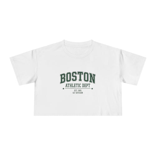 Boston Athletic Dept Women's Crop Tee | 617 Division Supply Co