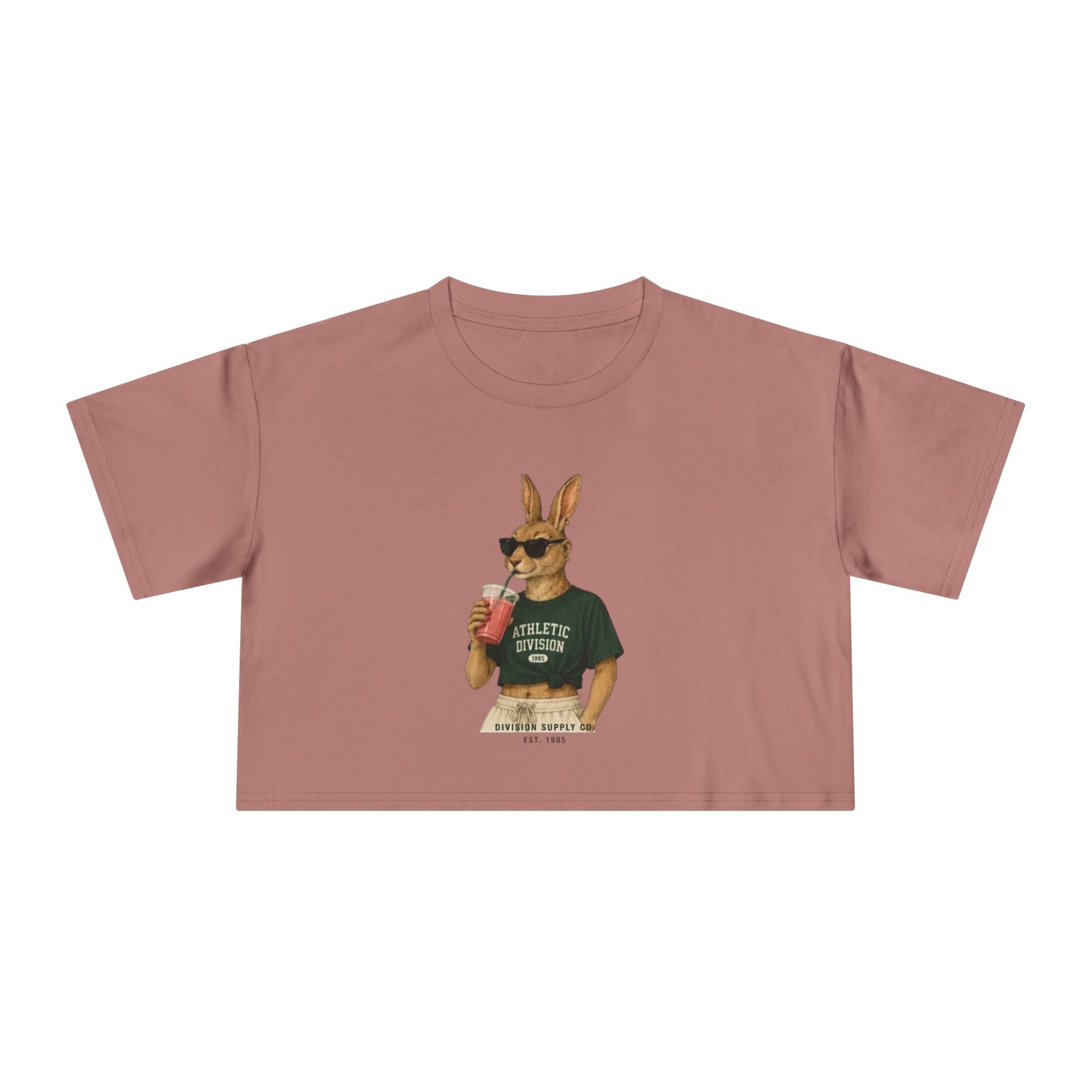 Bunny Athletic Crop Tee — Rabbit Division Supply Co