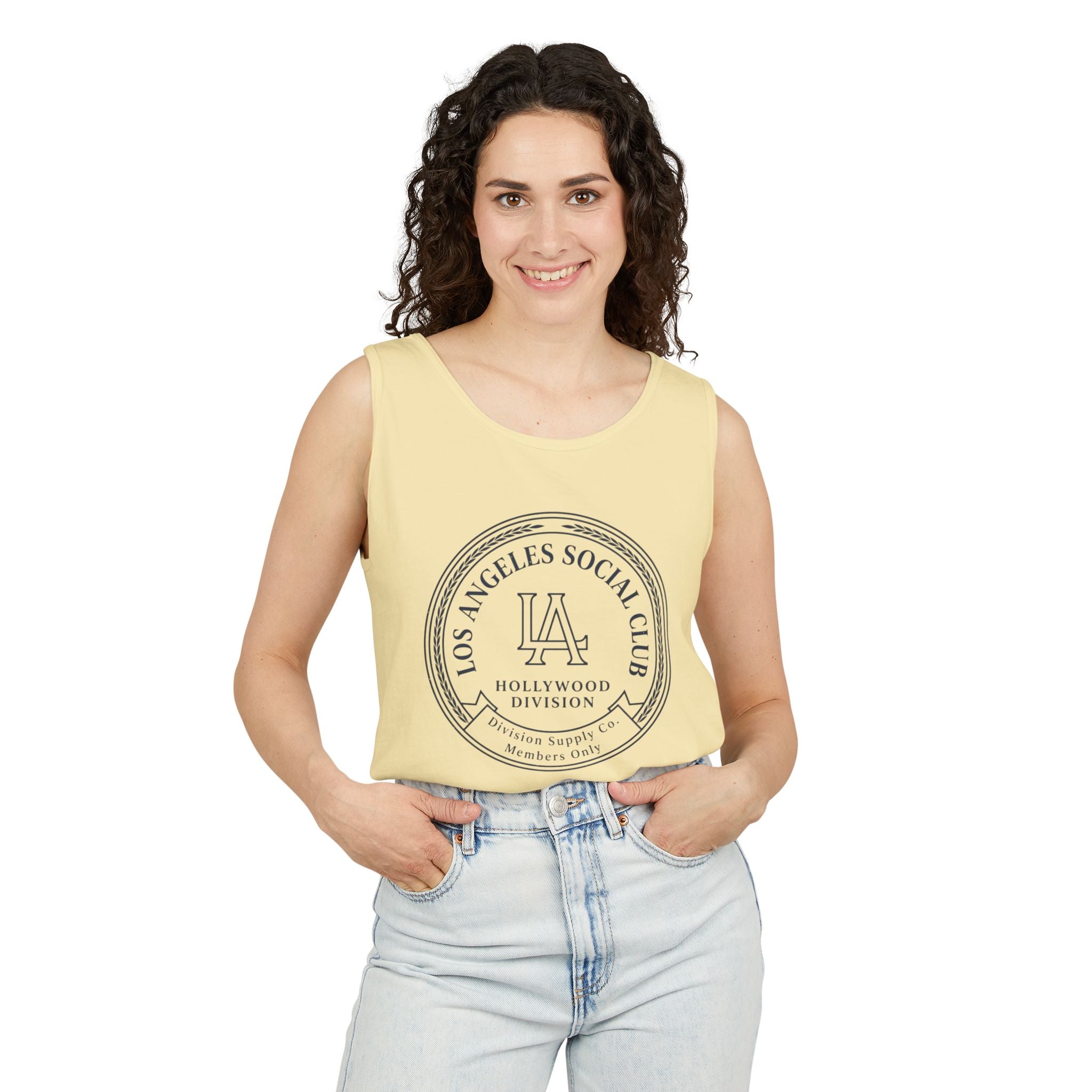 Los Angeles Social Club Tank Top — LA Hollywood Division Graphic