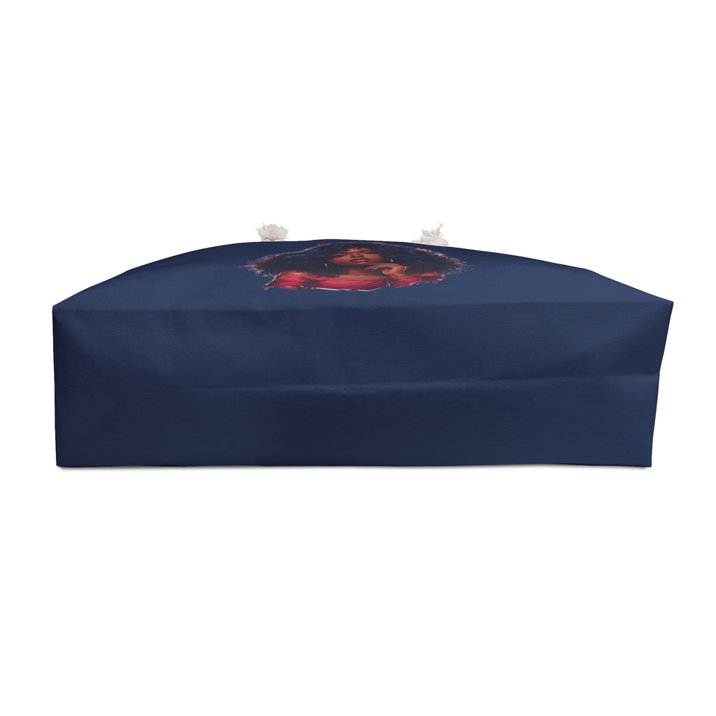 Navy Blue Black Women Division Supply Co Weekender Bag — Navy Blue Travel Tote