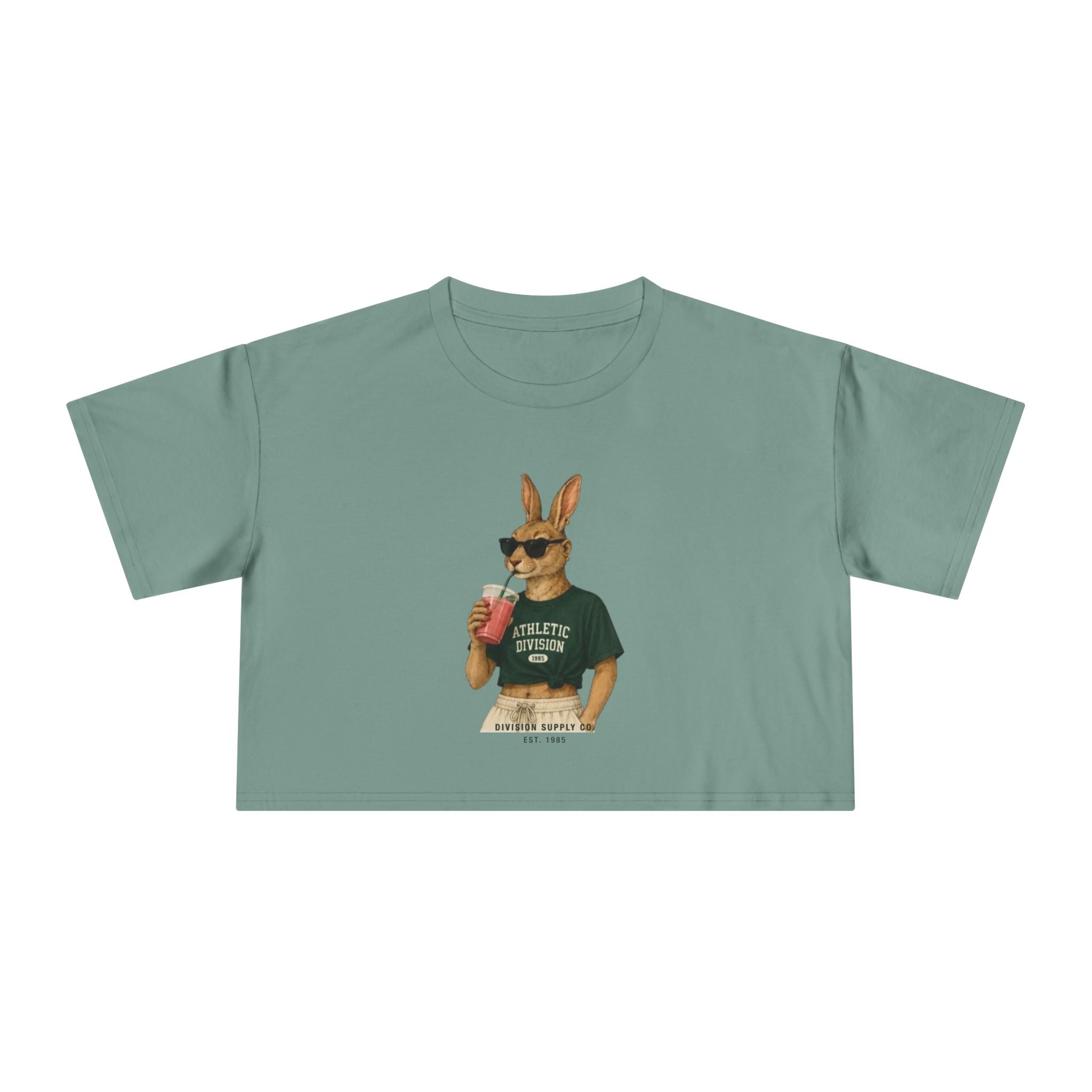 Bunny Athletic Crop Tee — Rabbit Division Supply Co