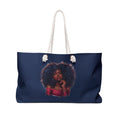 Navy Blue Black Women Division Supply Co Weekender Bag — Navy Blue Travel Tote
