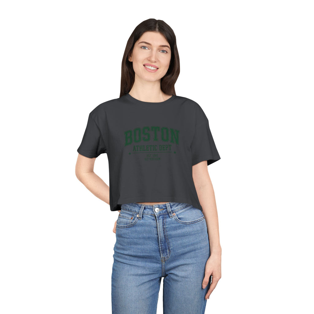 Boston Athletic Dept Women's Crop Tee | 617 Division Supply Co