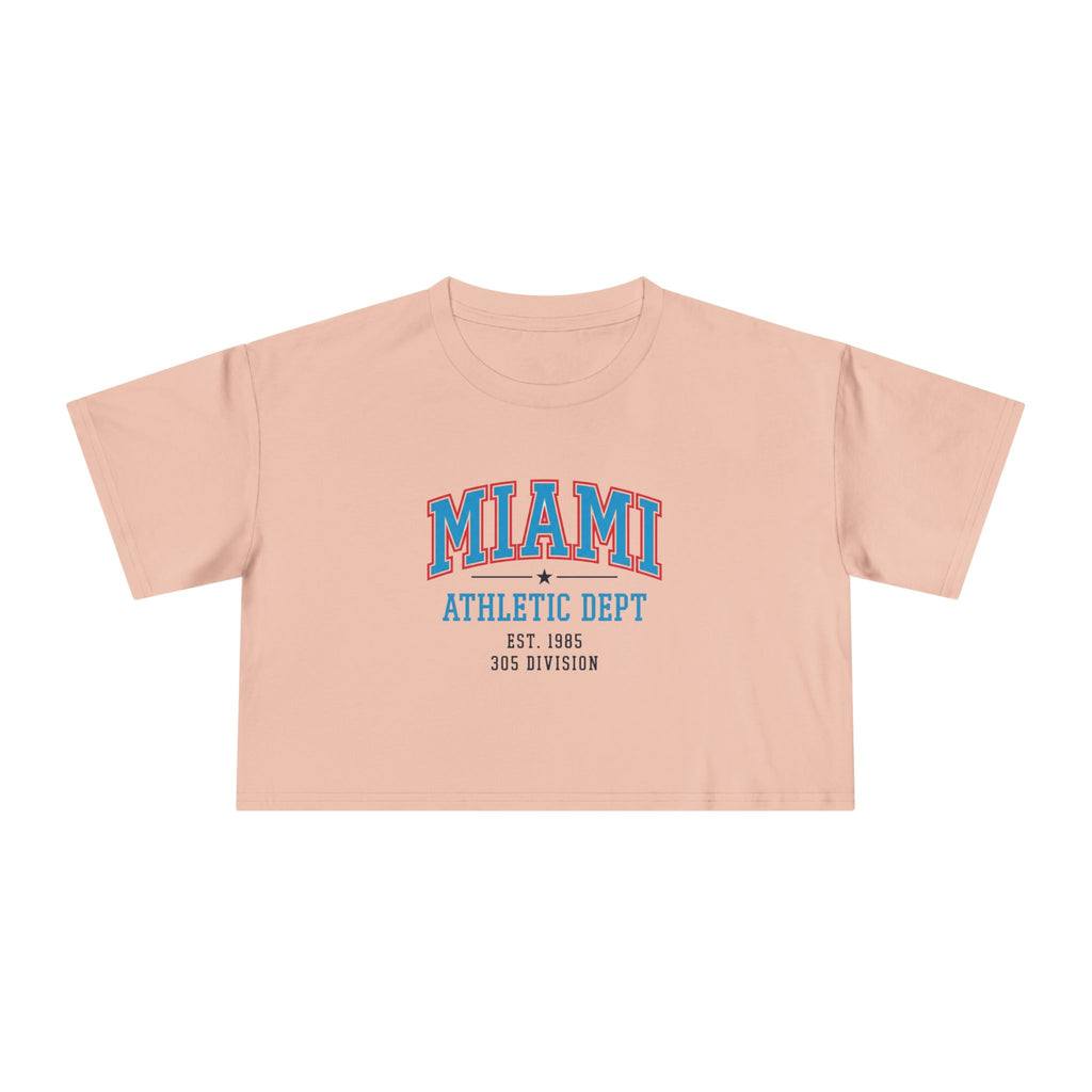 Miami Athletic Dept Women's Crop Tee | 305 Division Supply Co