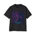Miami Neon Grid T-Shirt —  City Map Tee