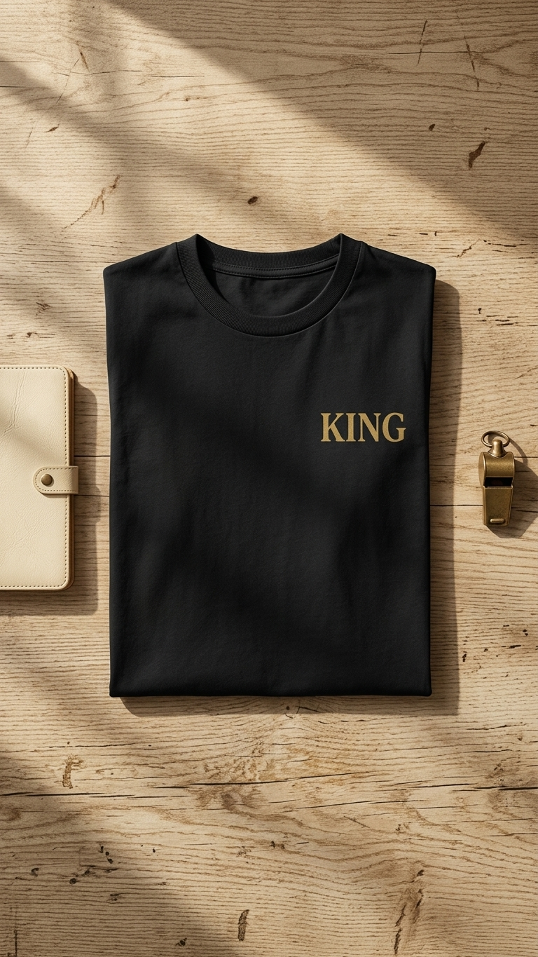 King Gold Script Tank Top — Men’s Vintage Faded Sleeveless Shirt