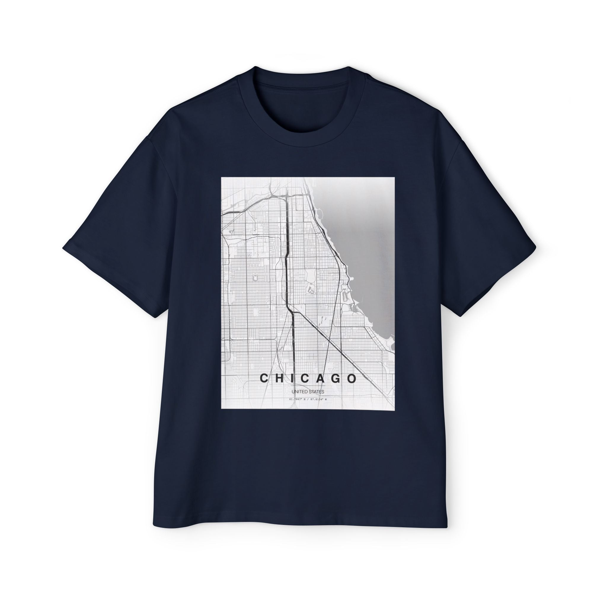 Chicago Map T‑Shirt — City Grid Tee
