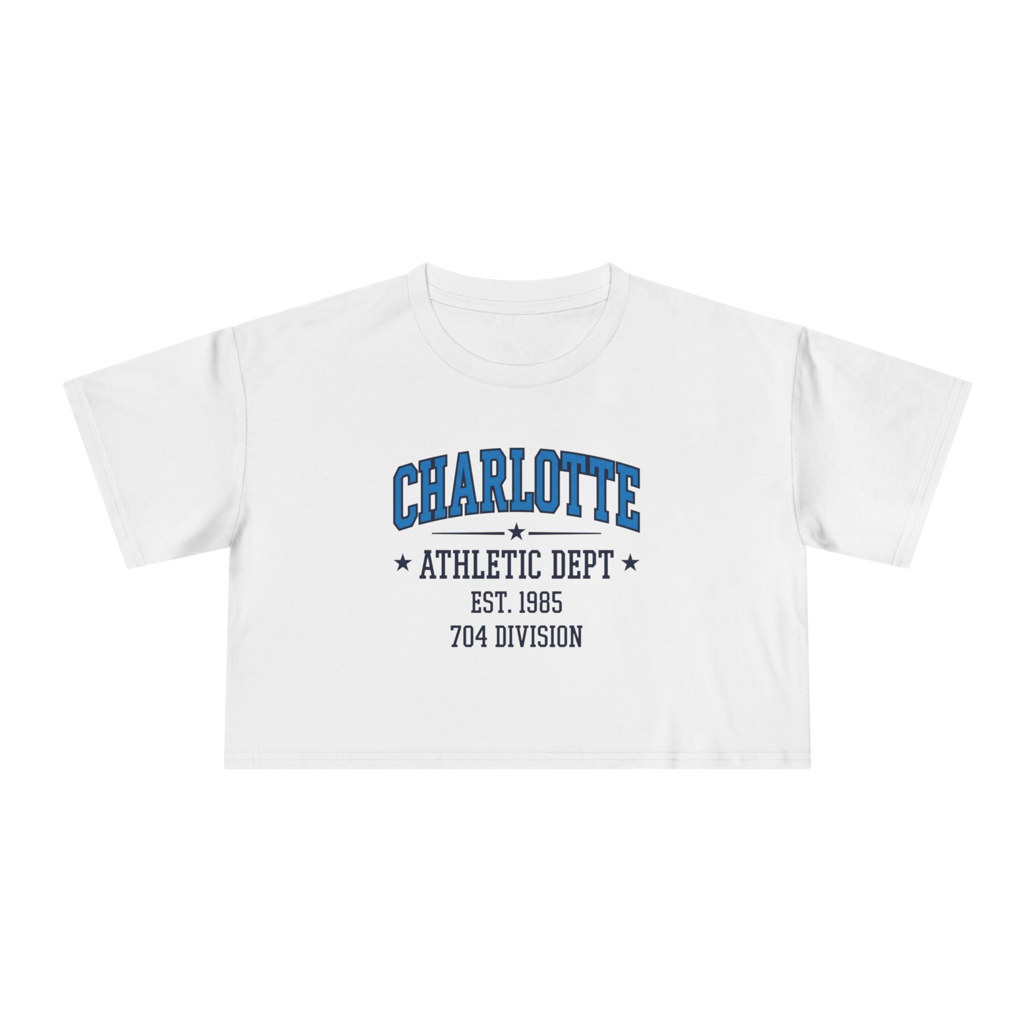 Charlotte Athletic Dept Women's Crop Tee | 704 Division Supply Co