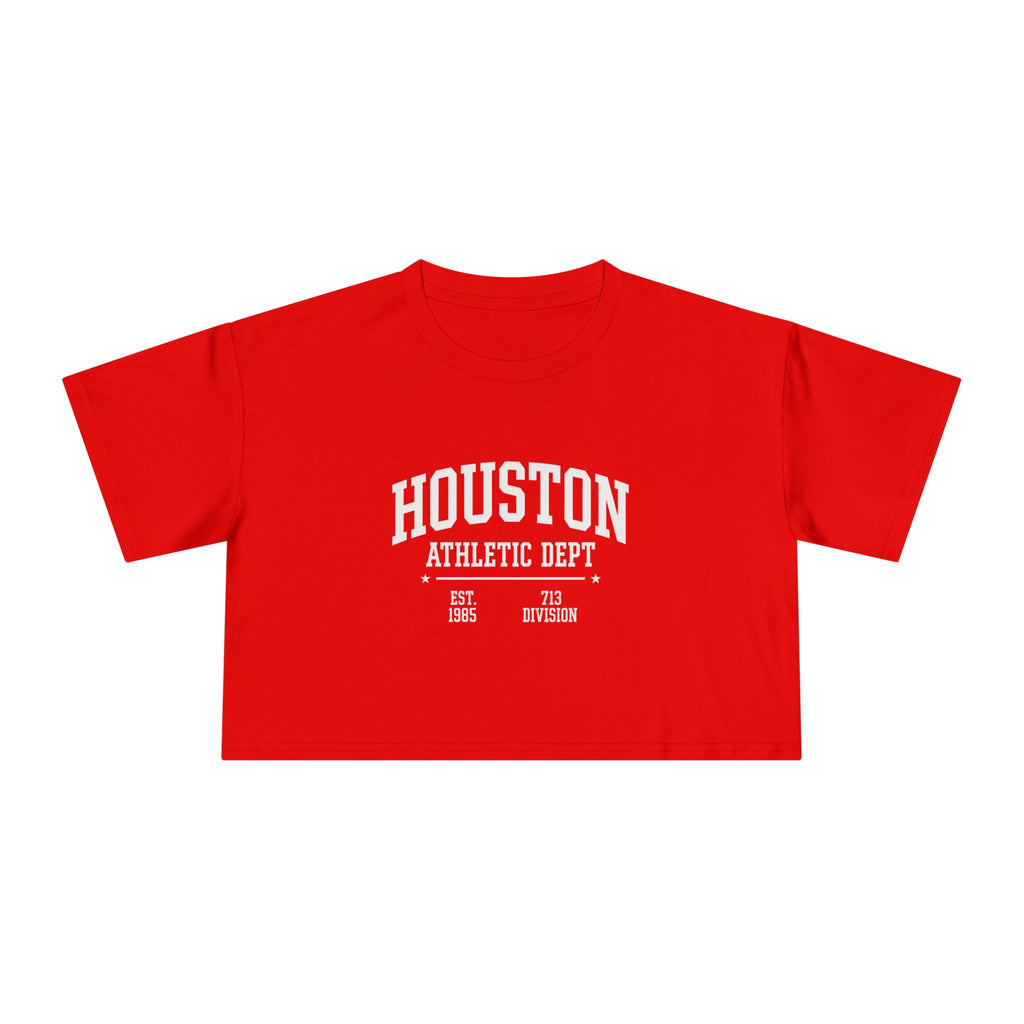 Houston Athletic Dept Women's Crop Tee | 713 Division Supply Co