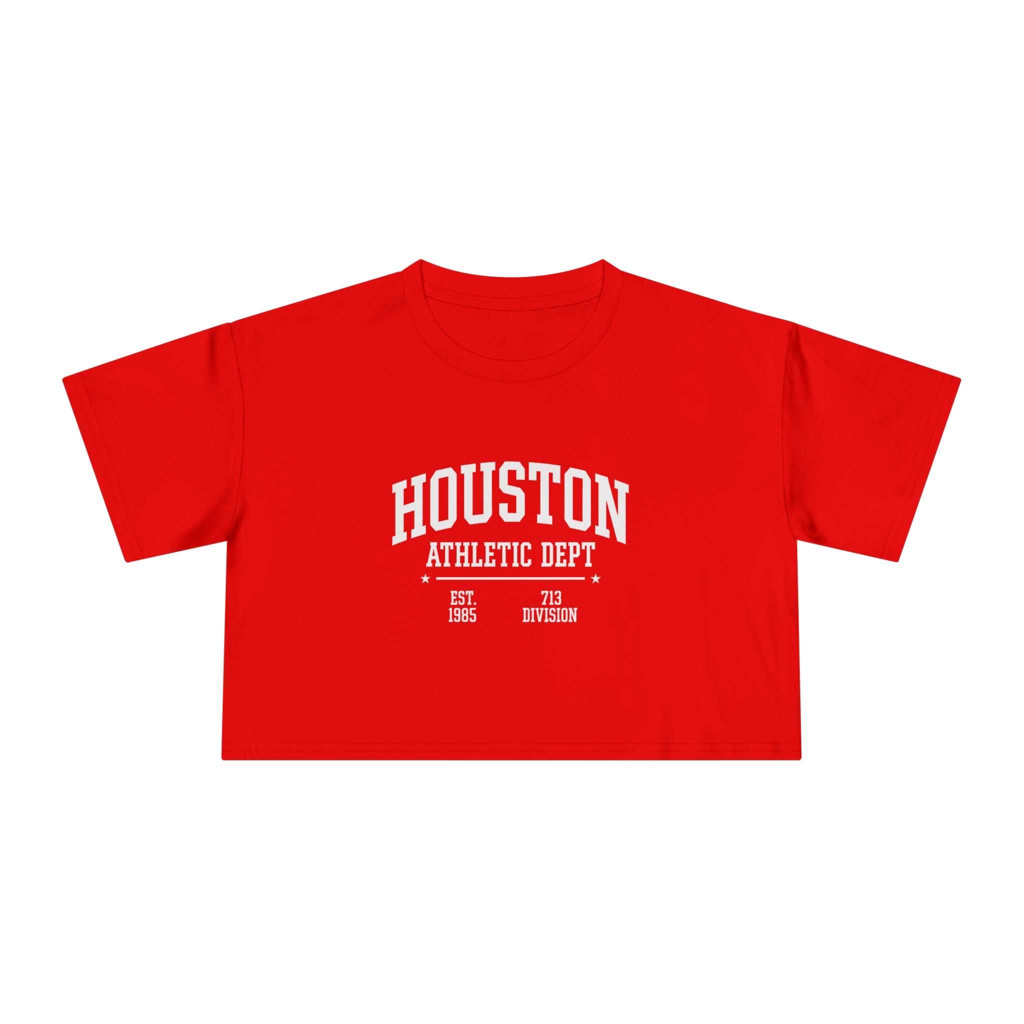 Houston Athletic Dept Women's Crop Tee | 713 Division Supply Co