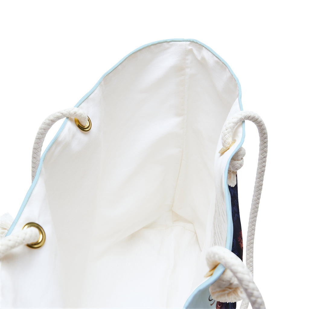 Soft Blue Black Women Division Supply Co Weekender Bag — Soft Blue Travel Tote