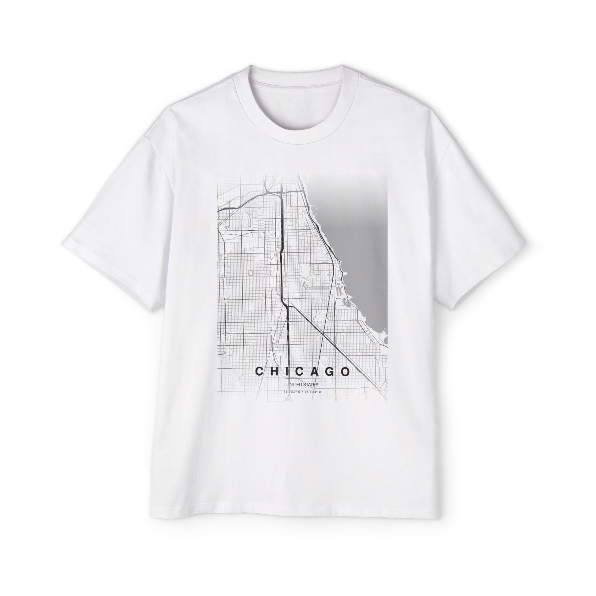 Chicago Map T‑Shirt — City Grid Tee