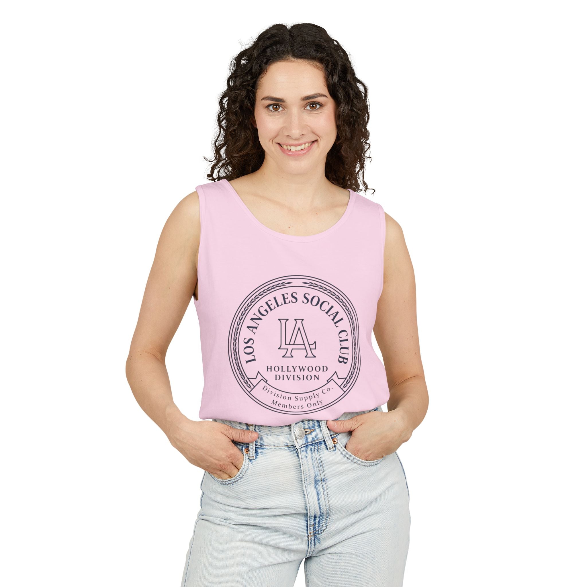 Los Angeles Social Club Tank Top — LA Hollywood Division Graphic