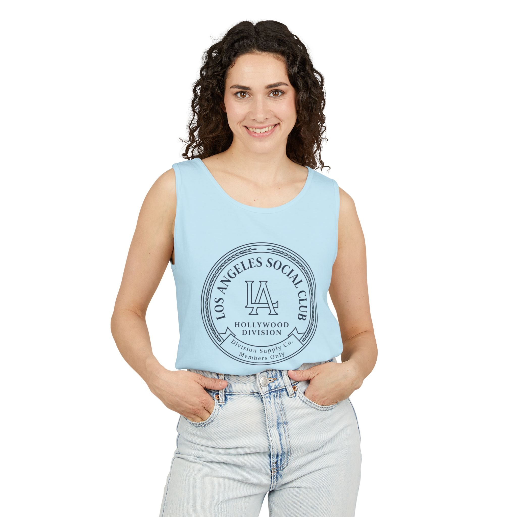 Los Angeles Social Club Tank Top — LA Hollywood Division Graphic