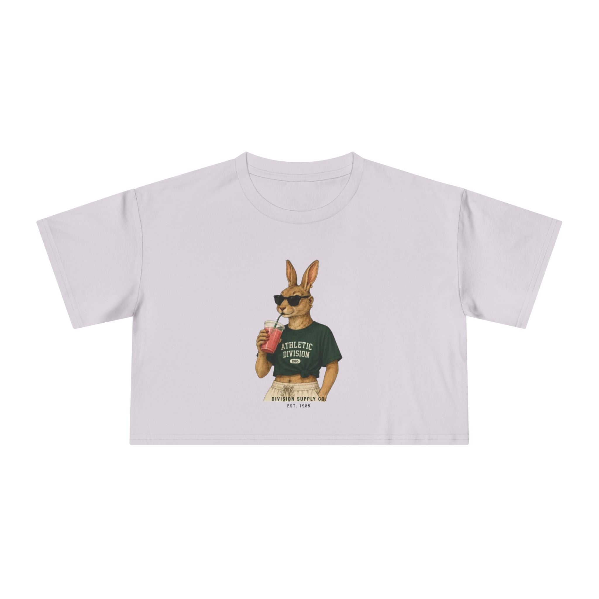 Bunny Athletic Crop Tee — Rabbit Division Supply Co