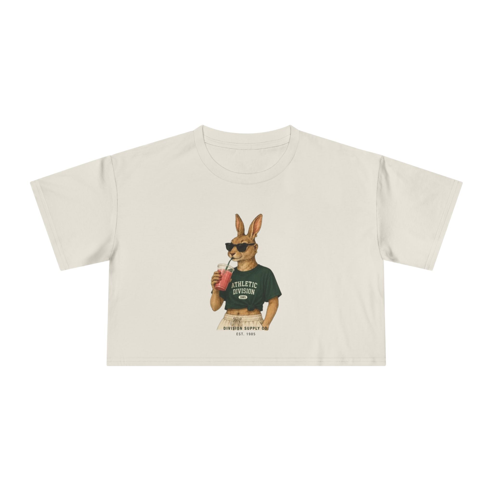 Bunny Athletic Crop Tee — Rabbit Division Supply Co