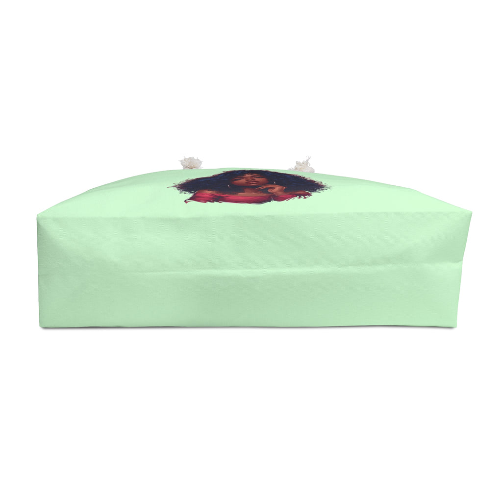 Pastel Green Black Women Division Supply Co Weekender Bag — Pastel Green Travel Tote