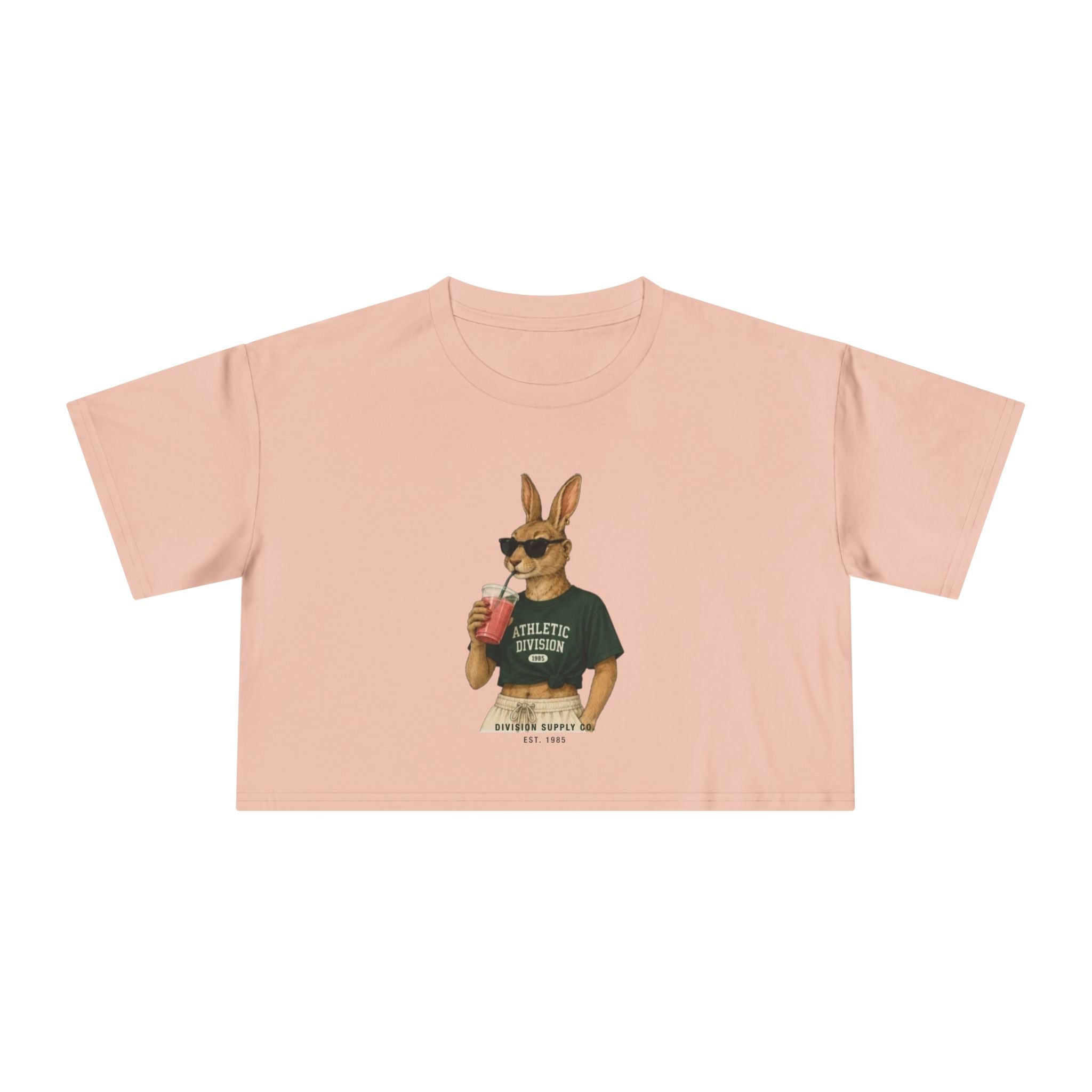 Bunny Athletic Crop Tee — Rabbit Division Supply Co