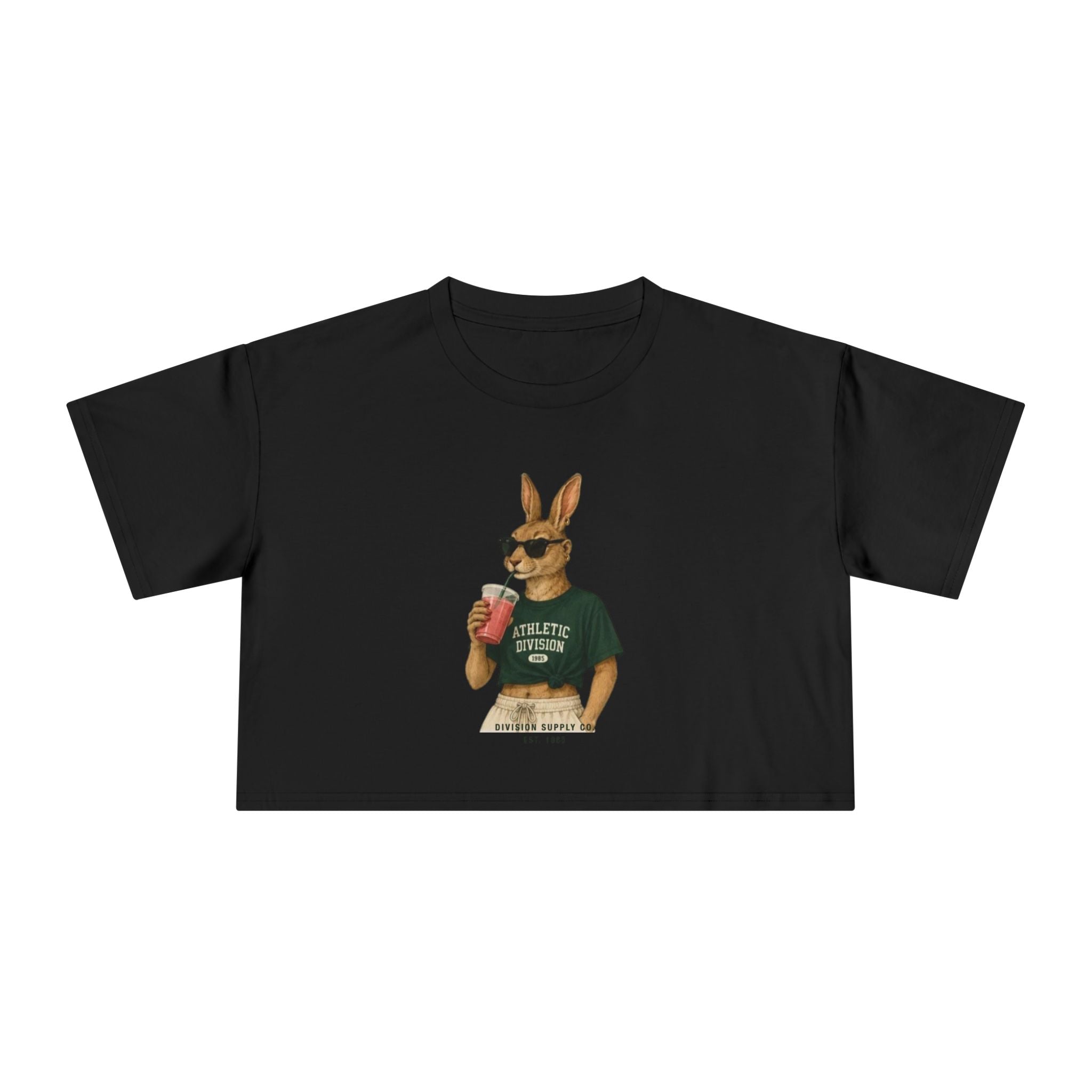 Bunny Athletic Crop Tee — Rabbit Division Supply Co
