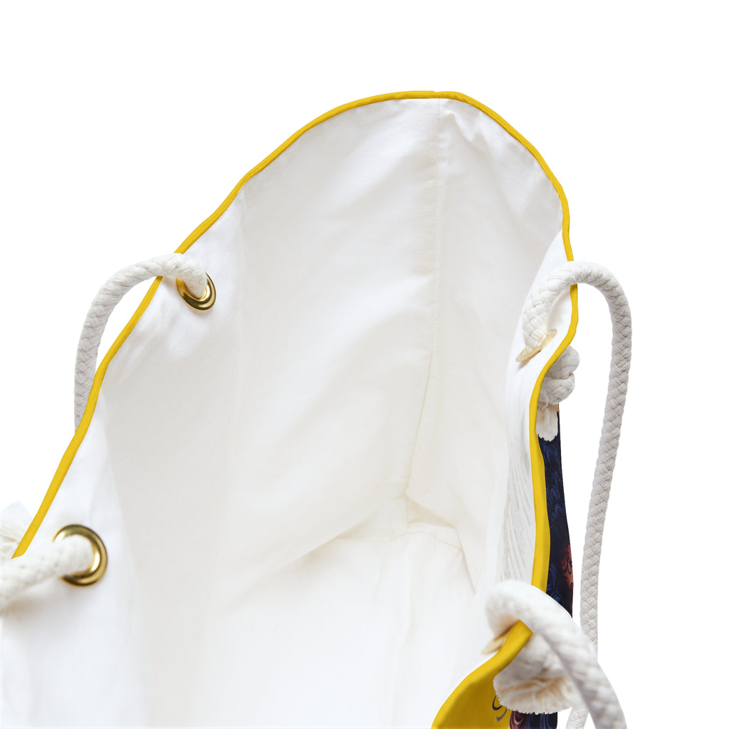 Yellow Black Women Division Supply Co Weekender Bag — Yellow Travel Tote
