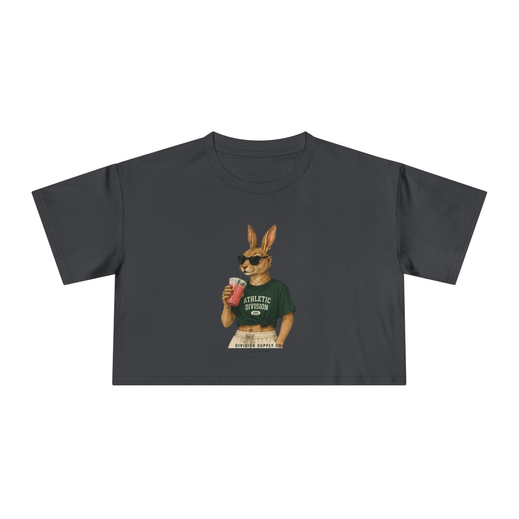 Bunny Athletic Crop Tee — Rabbit Division Supply Co